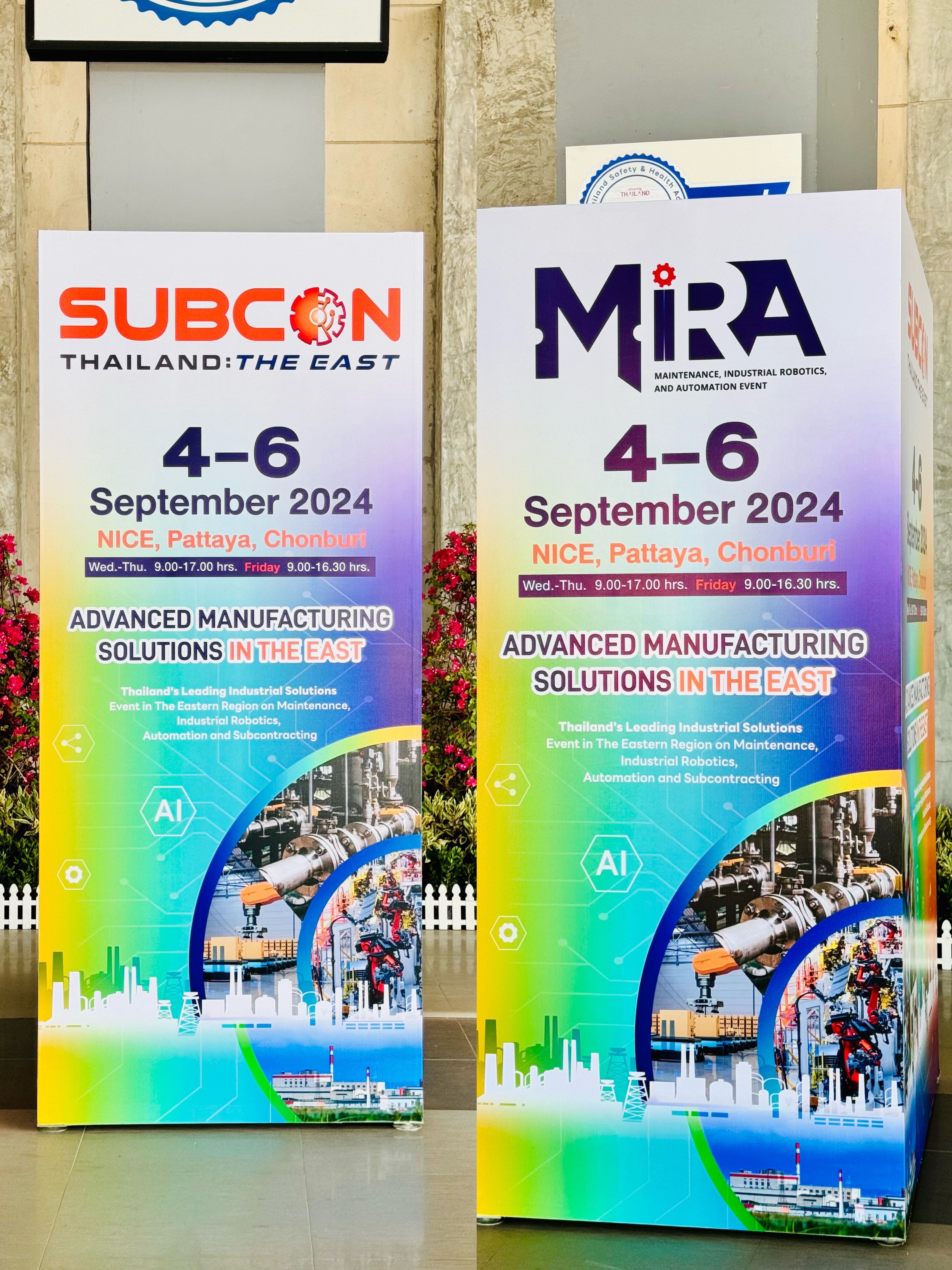 สวนนงนุชพัทยา  ขอขอบคุณ ผู้จัดงาน MIRA SUBCON THAILAND THE EAST ที่ไว้วางใจ ใช้บริการ ศูนย์ประชุมนานาชาติ นงนุชพัทยา (NICE)